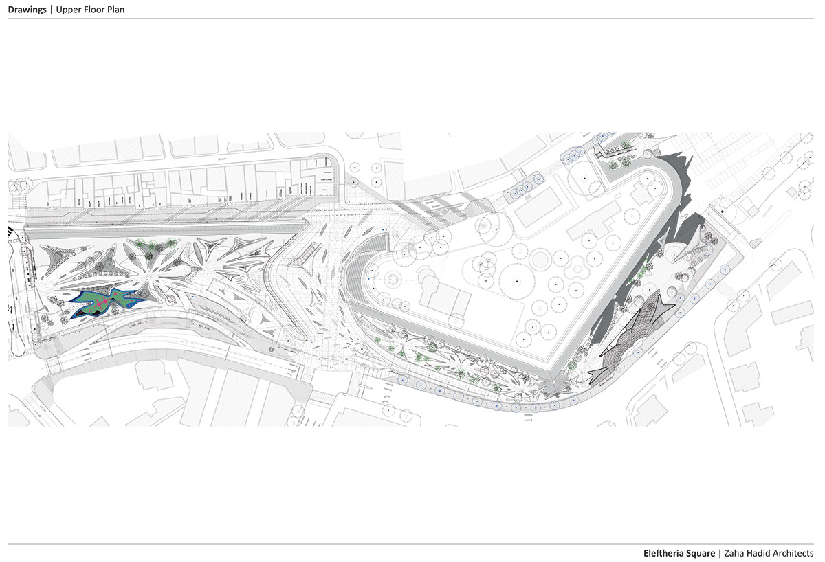 Zaha Hadid Architects designs urban park informed by fluid geometries opening the city's dry moat