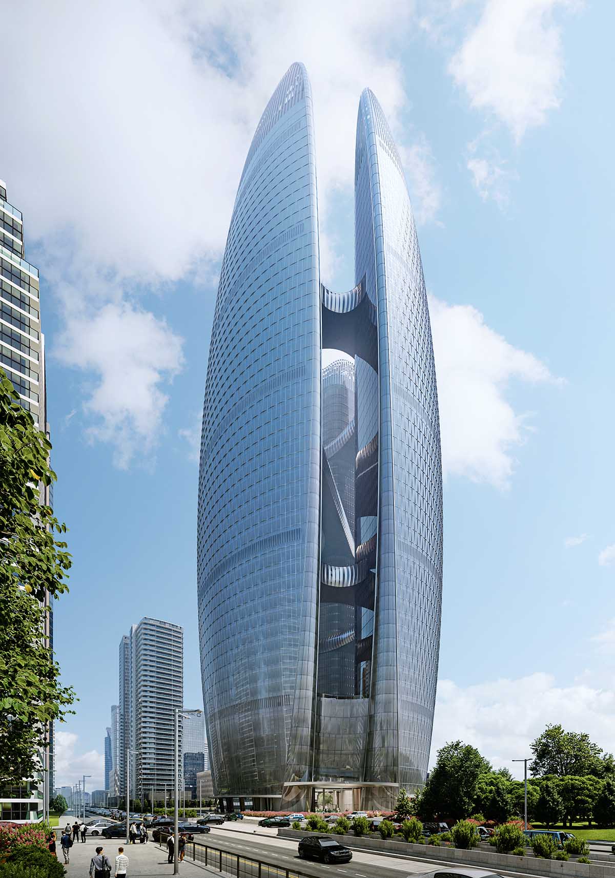 Zaha Hadid Architects breaks ground on Taikang Financial Centre in Wuhan 