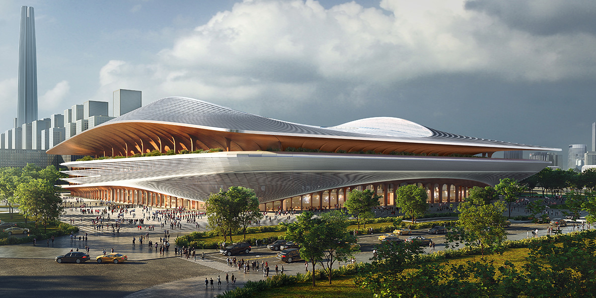 Zaha Hadid Architects designs Xi’an's new stadium that features garden terraces and open facades