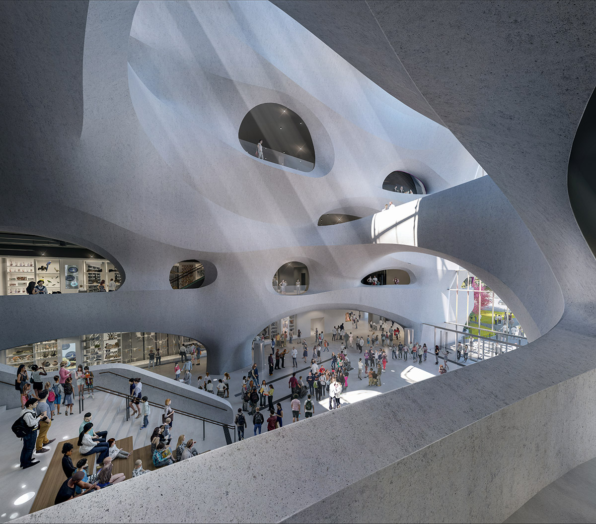 Studio Gang's Gilder Center at AMNH is set to be opened to the public on 17 February 2023