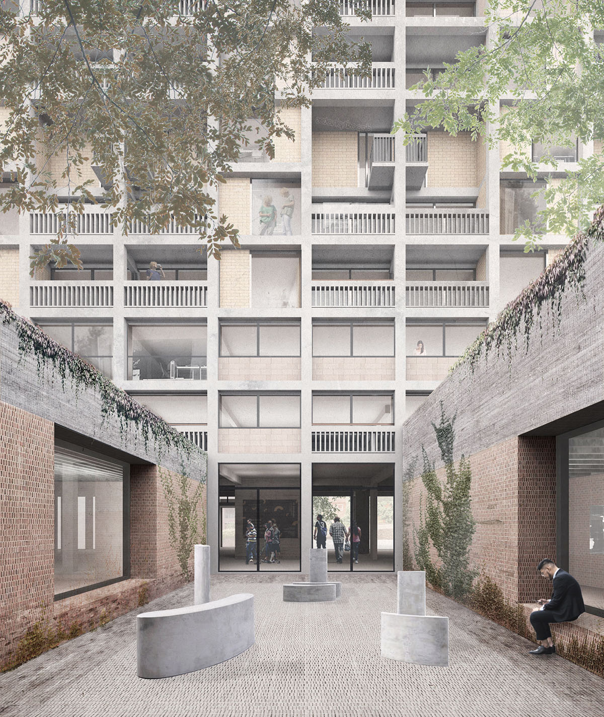 Carmody Groarke's plans approved for Park Hill Art Space in Sheffield