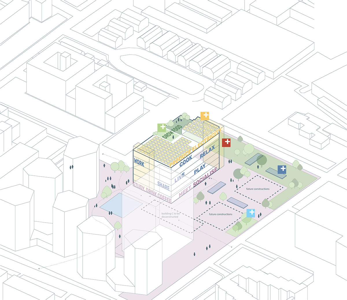 MOR studio presents new sustainable design, transforming an old data centre into housing
