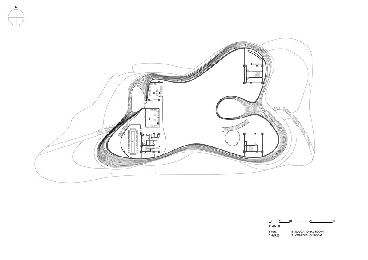 CROX's super smooth Liyang Museum sits on undulating hills as part of ...