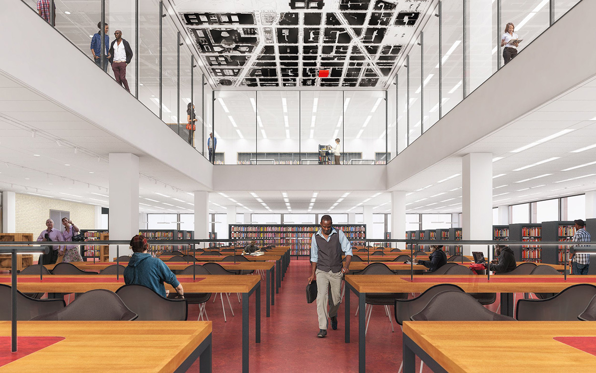 Mecanoo offers fly-through preview of Martin Luther King Jr. Memorial Library in Washington DC