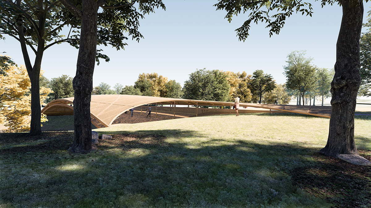 Architects propose sculptural footbridges in Latvia's Gauja National Park