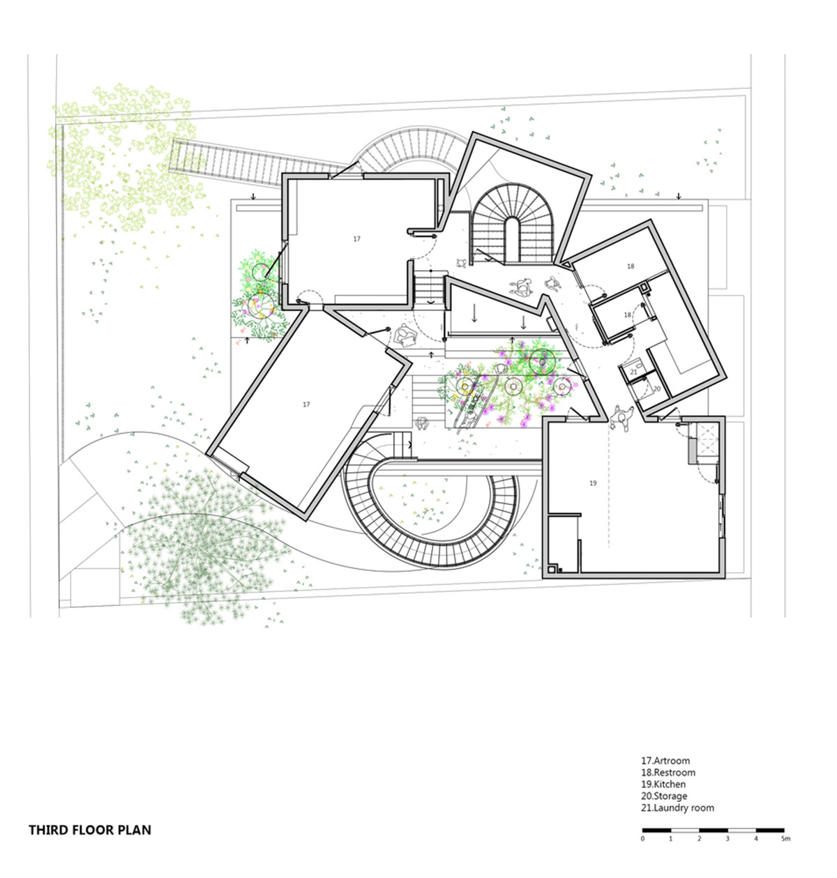This intertwined kindergarden creates surprising spaces for kids and adults in Vietnam