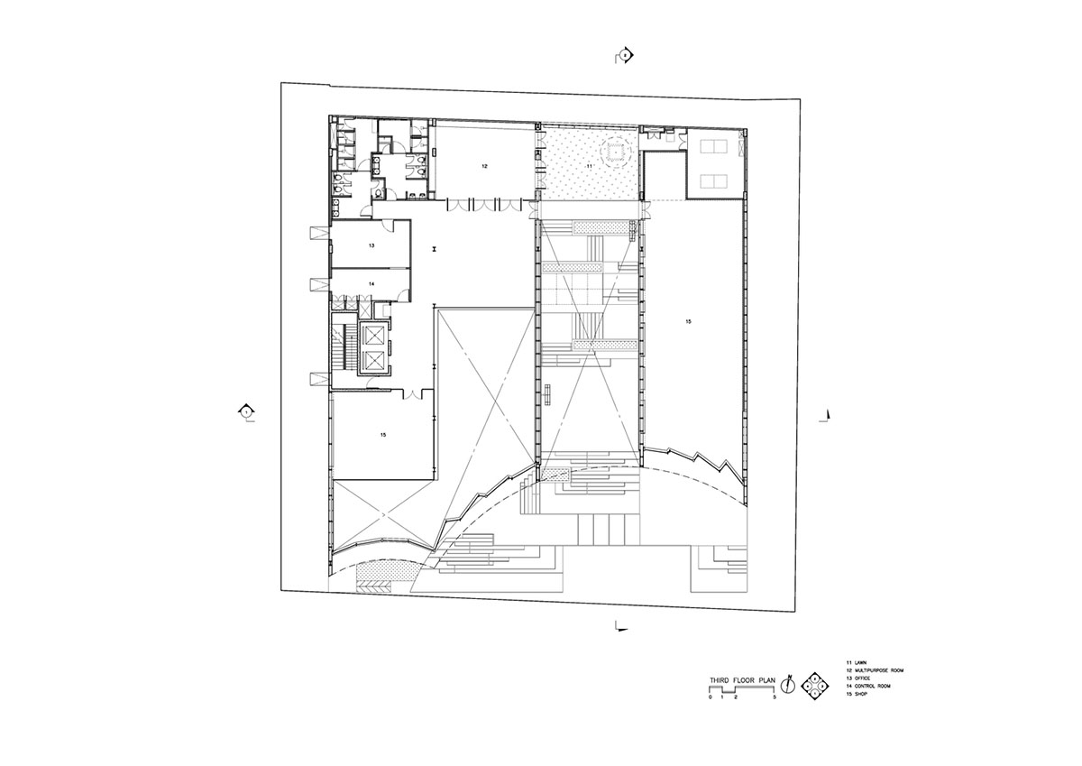 Department of ARCHITECTURE built pavilion with red transparent corrugated sheets for its roof