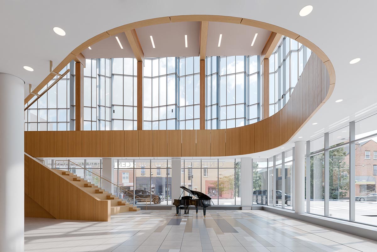 Diamond Schmitt's Ron and Erma Hawkes Centre for the Arts tops out 