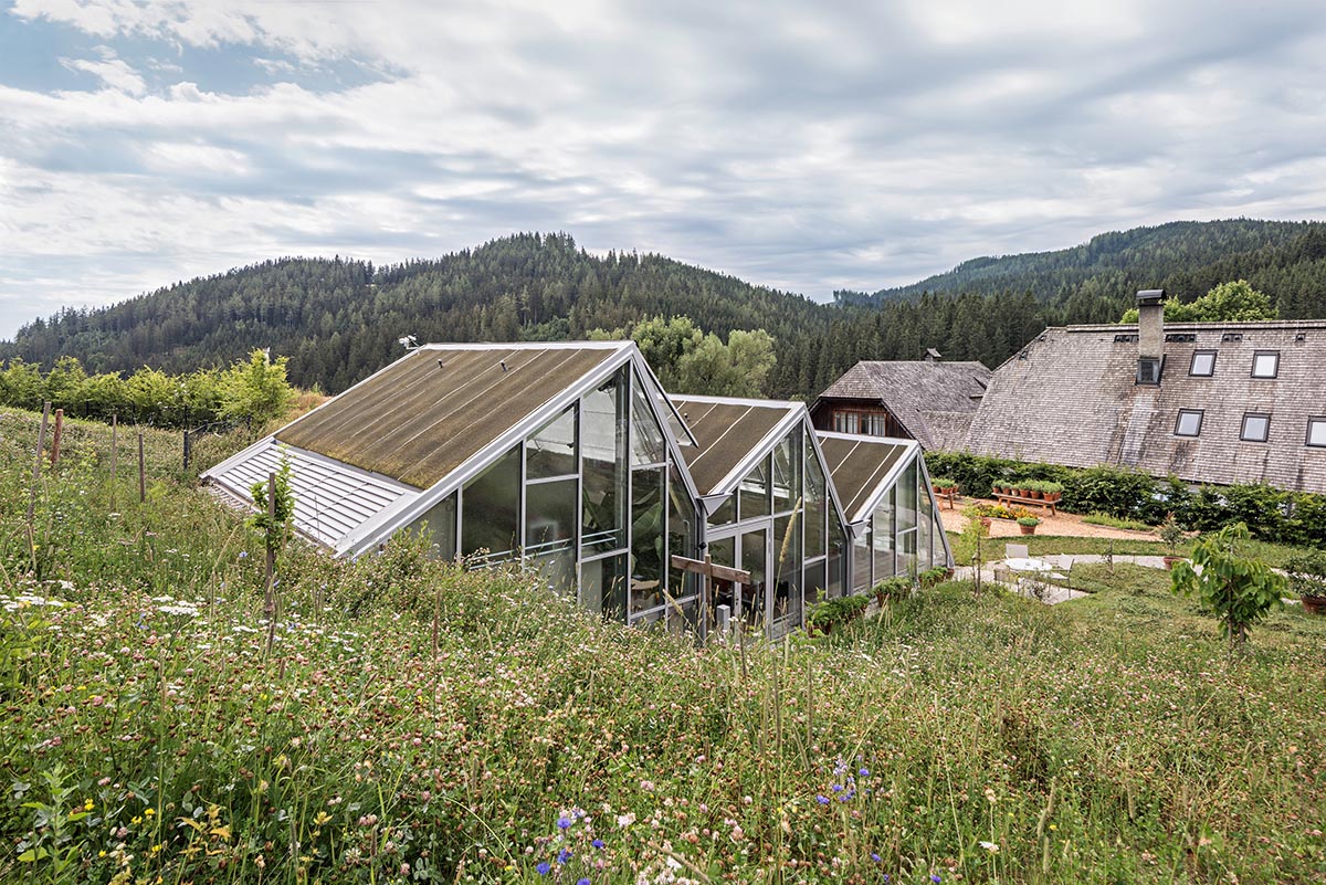 Cascading glazed restaurant by PPAG architects explores sustainable and self-sufficient gastronomy
