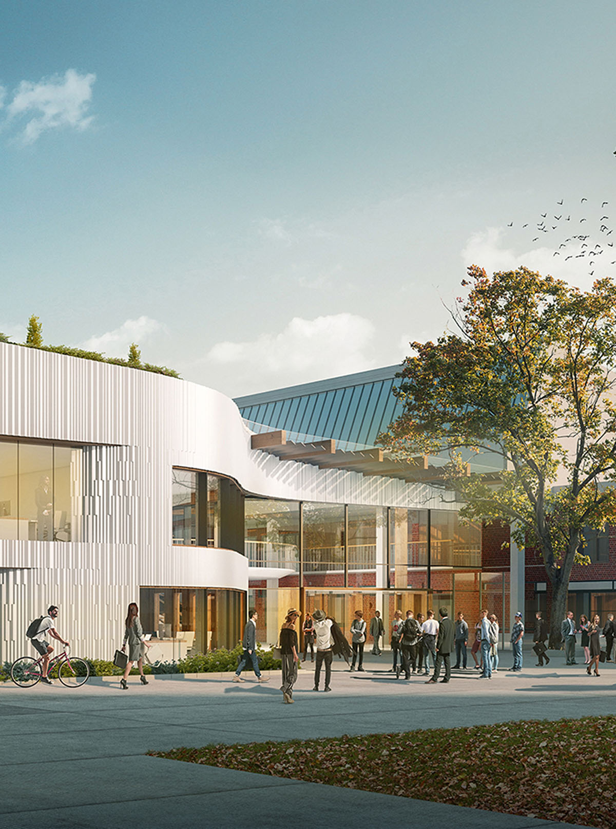 UNStudio designs new Business School with island-like volumes at UCA Epsom