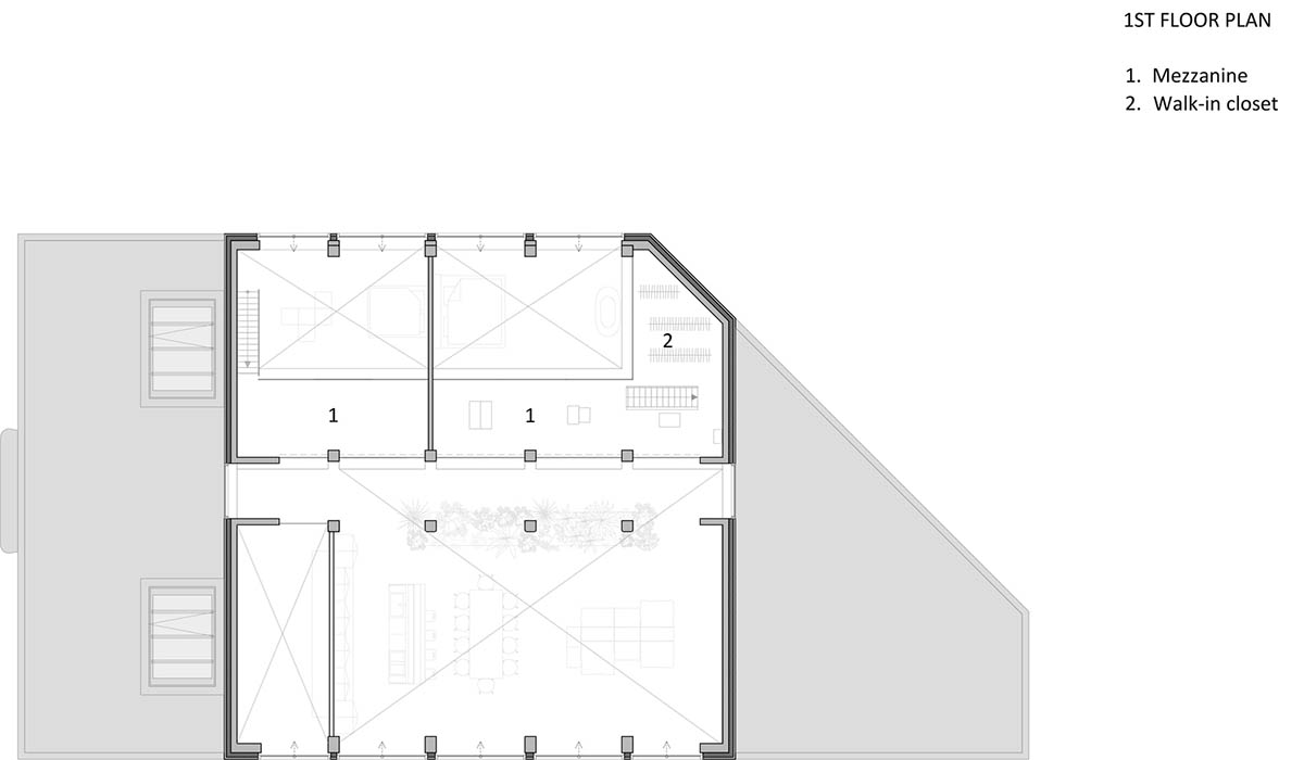 MASA architects converts abandoned 1940s sports building into new villa with naked brick walls 