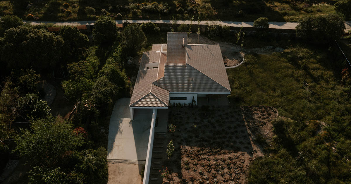 This house interacts with light and space, dimming to create a harmonious architectural experience