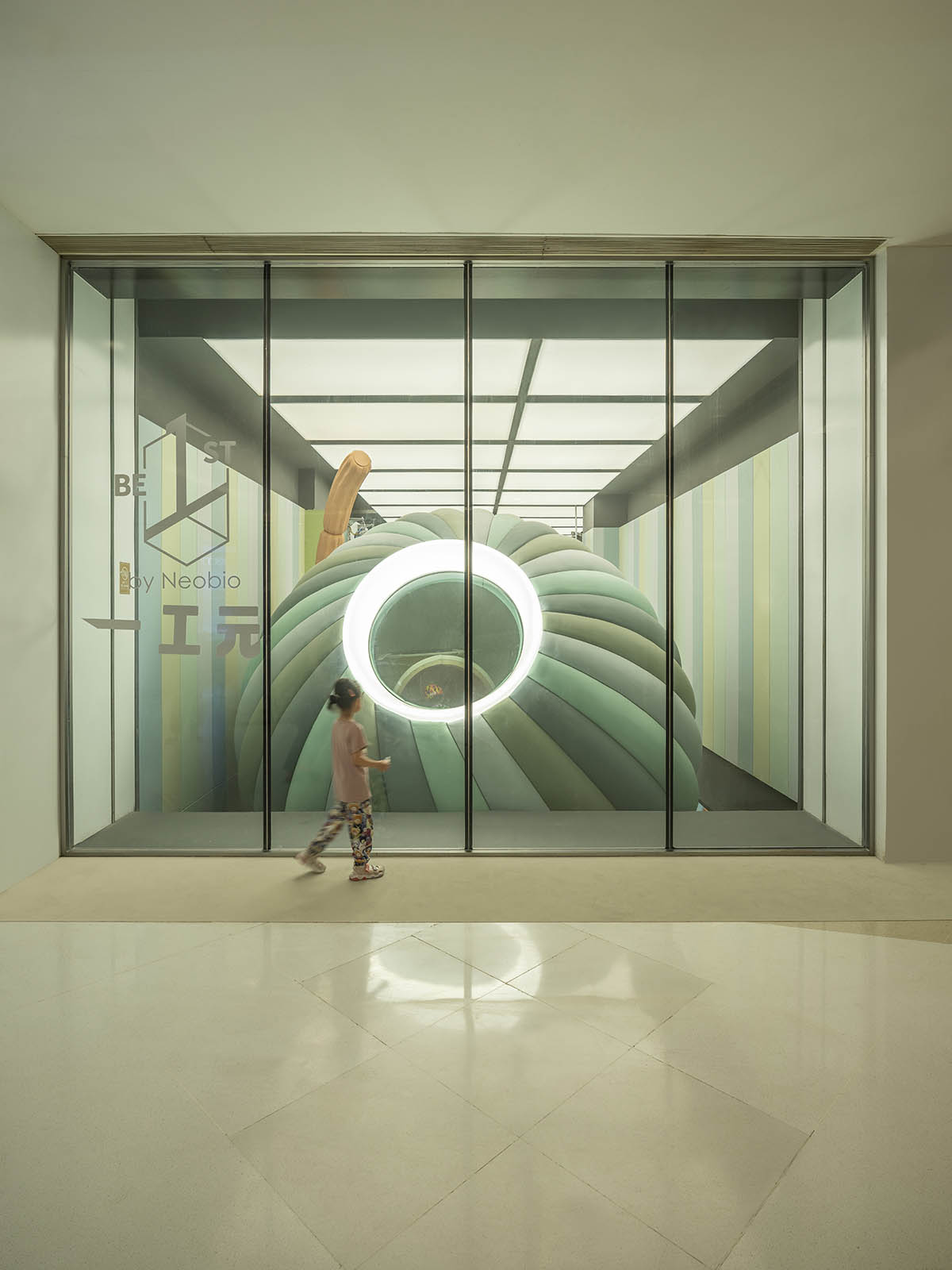 waa creates artificial land for a sports centre that acts like