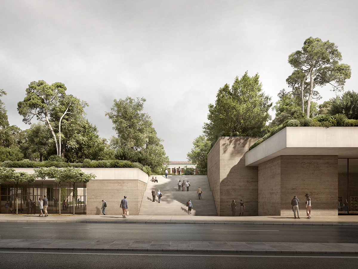 David Chipperfield Architects extends National Archaeological Museum with rammed-earth walls 