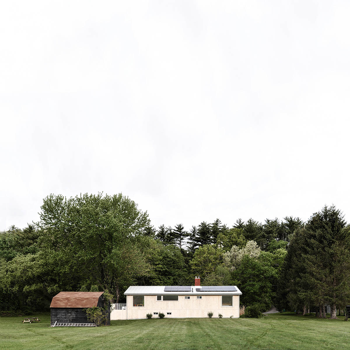 Ballman Khapalova converts 1980s ranch into a modern home with brightened rooms in Saugerties