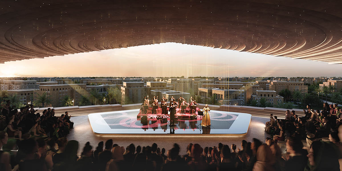 Snøhetta unveils opera house for Saudi Arabia referencing to traditional Najdi architecture