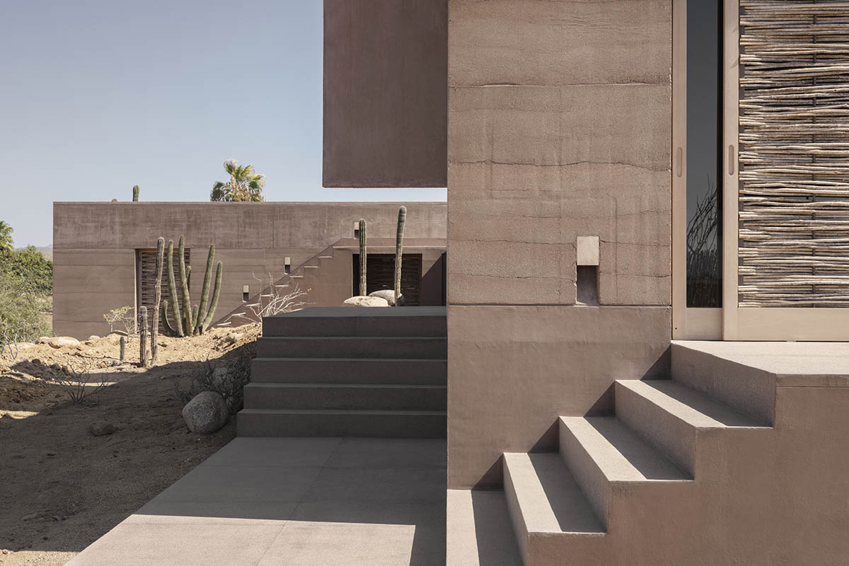 Rammed earth guesthouse by PPAA blends Mexican and Danish influences in Todos Santos