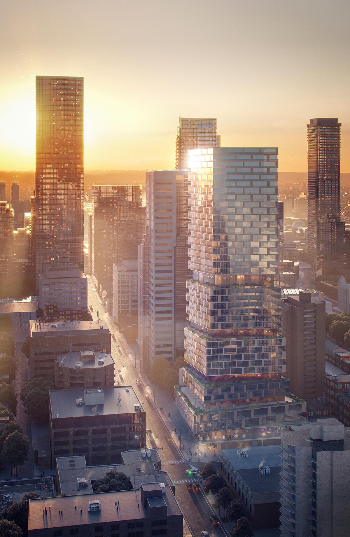 3XN proposes stacking village for its first high-rise in Toronto