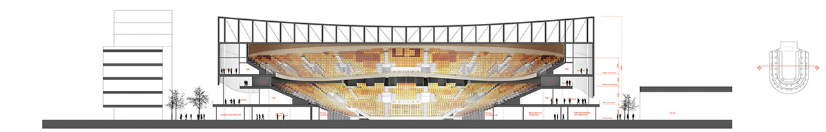 3XN completes Royal Arena wrapped by wooden strips at the heart of Copenhagen