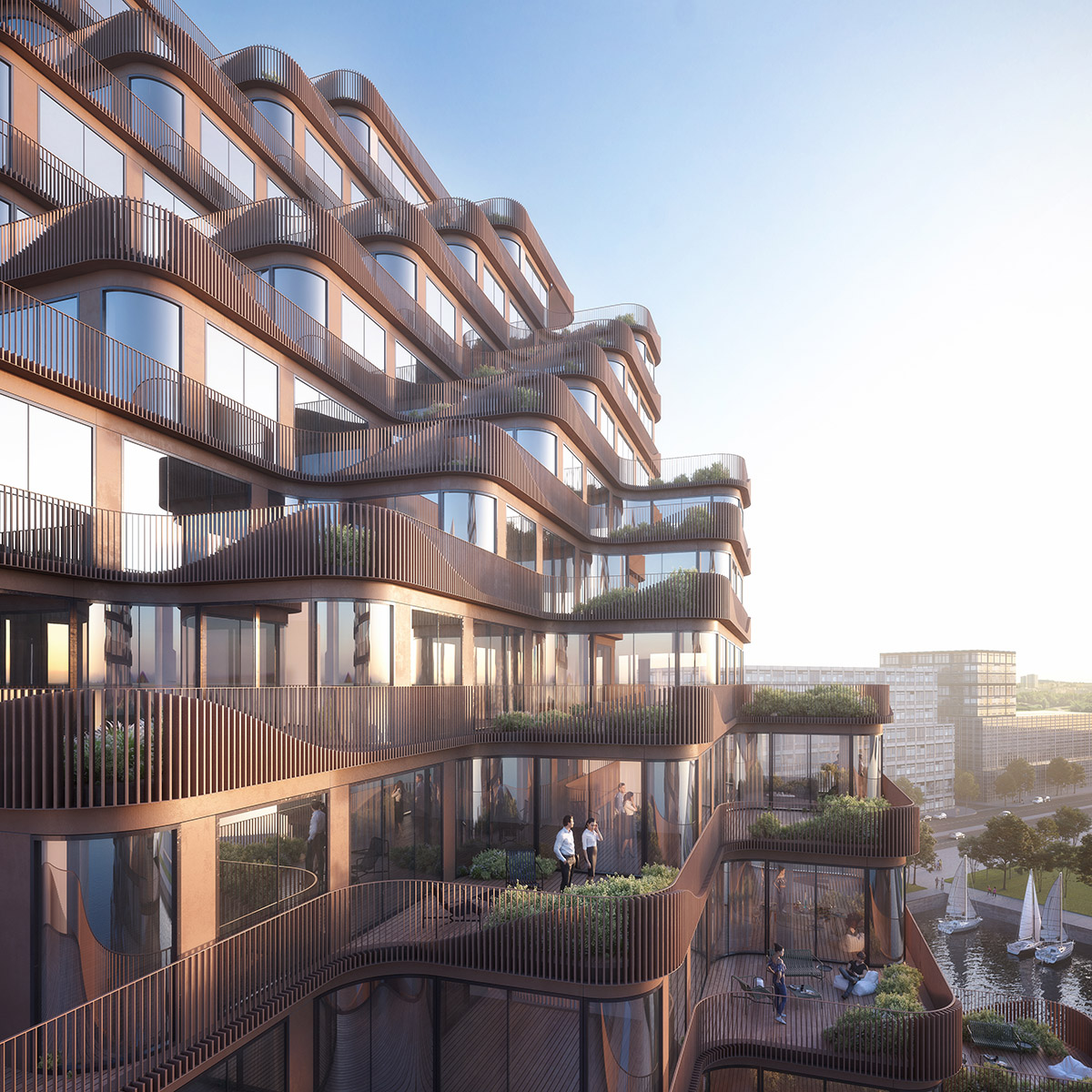 3XN revitalizes Toronto’s ignored waterfront with wavy mixed-use building