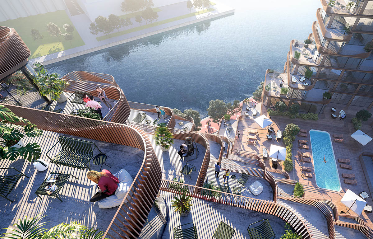 3XN revitalizes Toronto’s ignored waterfront with wavy mixed-use building