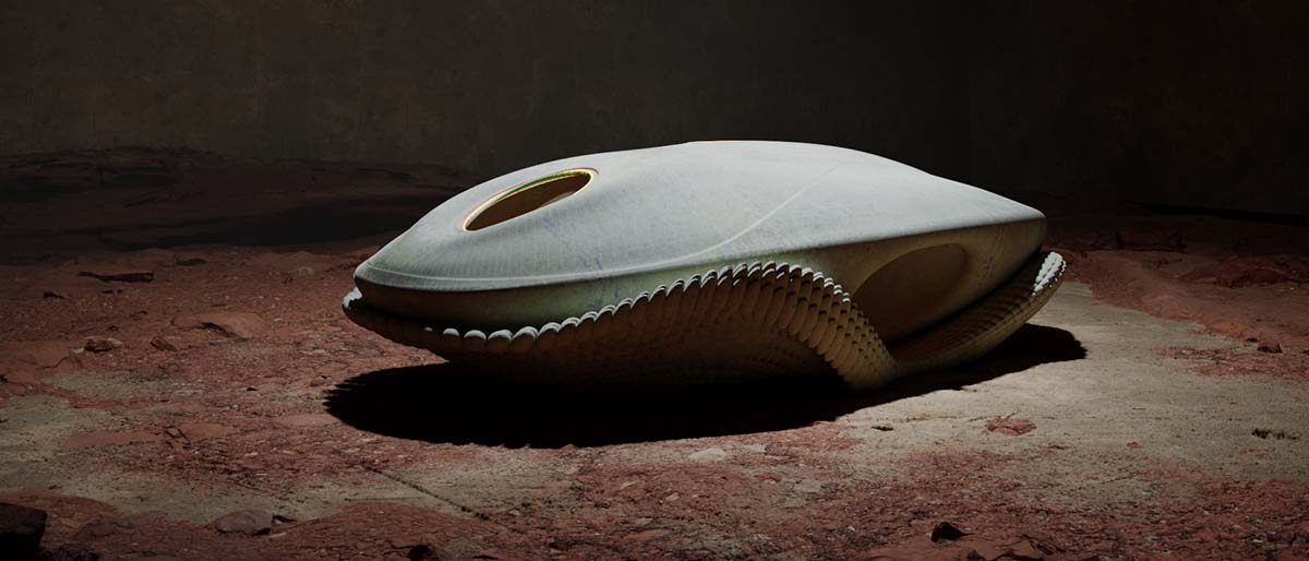Makhno Studio designs bagel-shaped 3D printed conceptual settlement for Mars 