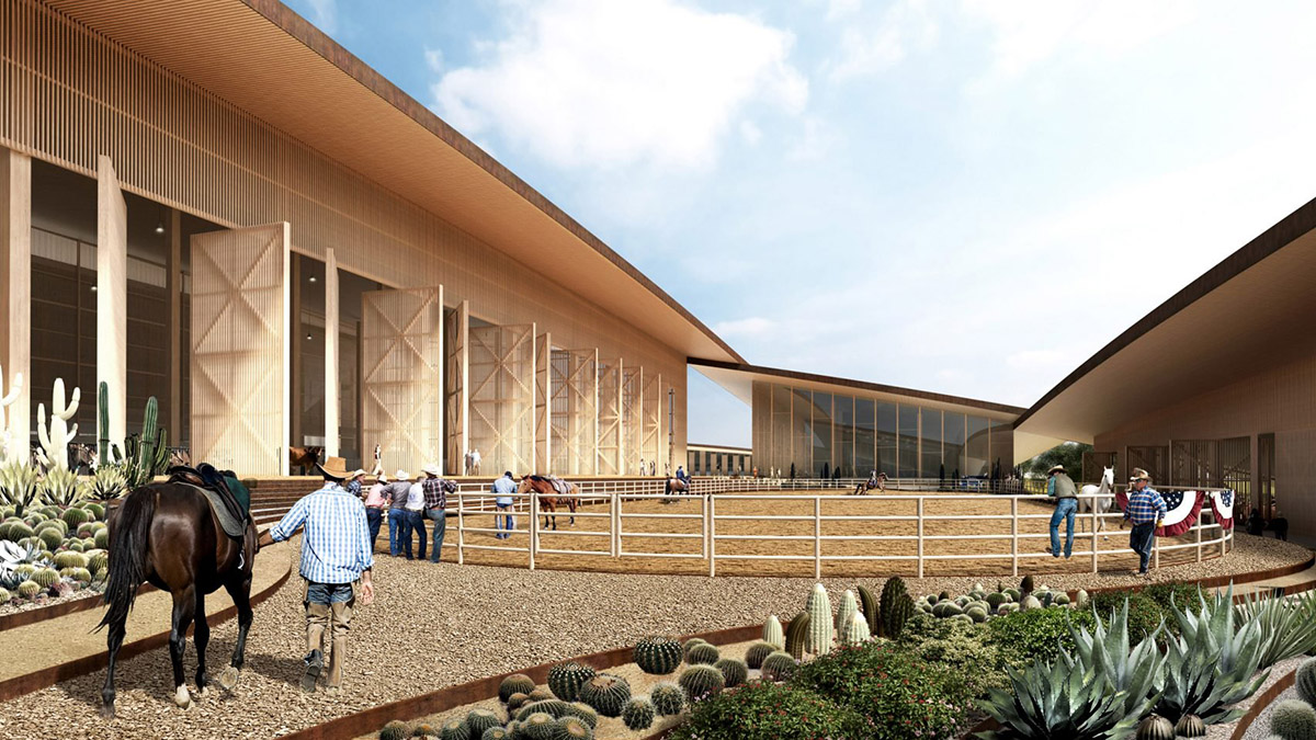 BIG releases new plans for chequerboard-domed sports and music venue in Austin