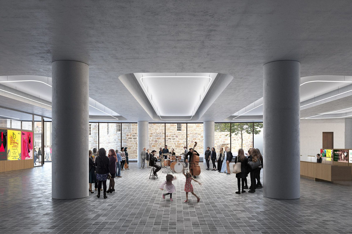 David Chipperfield Architects releases new images for Edingburgh Music Venue