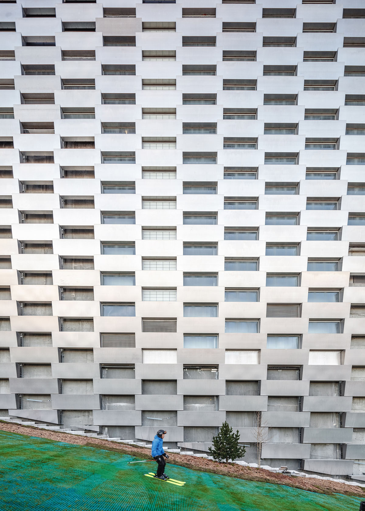 Latest photographs show BIG's 500-metre-long ski slope on Copenhill is under construction