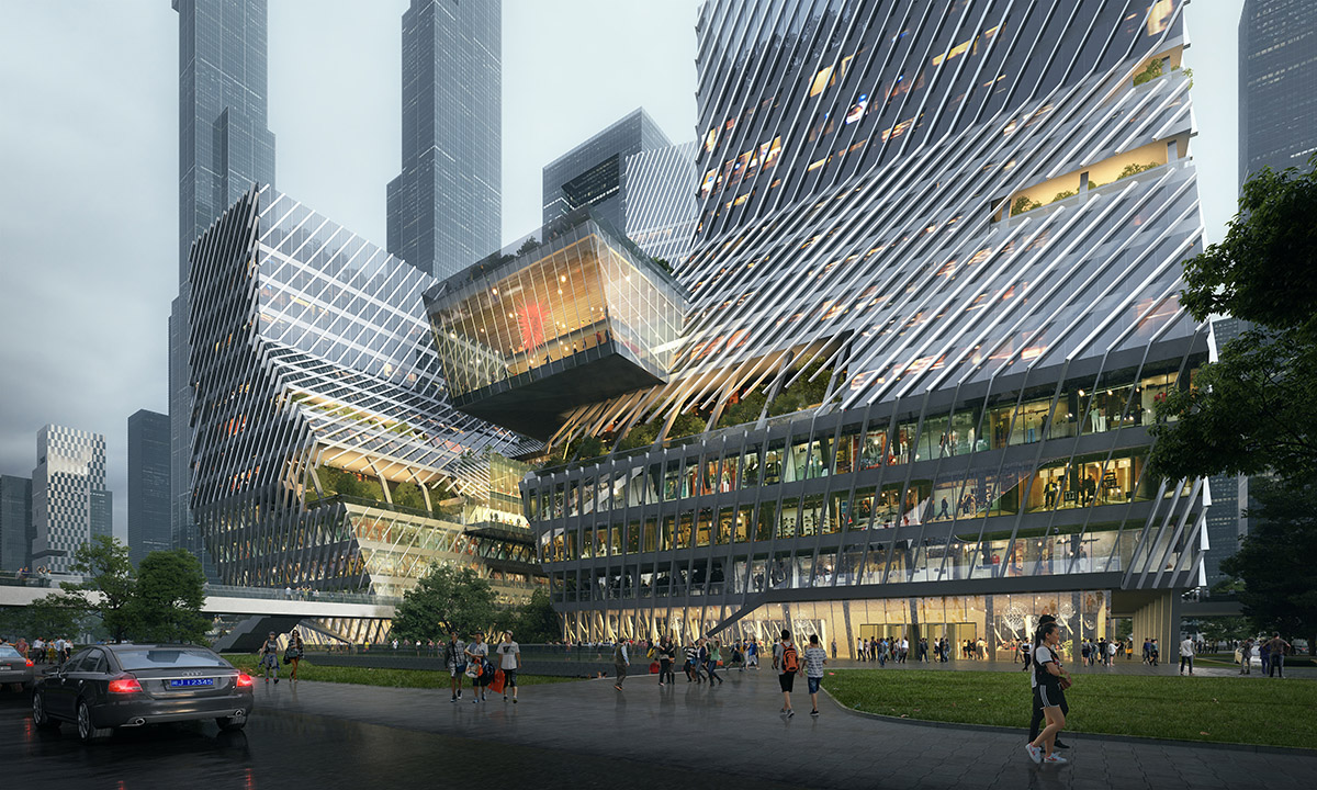 HYP-ARCH releases its design proposal for Shenzhen Bay Headquarter in China