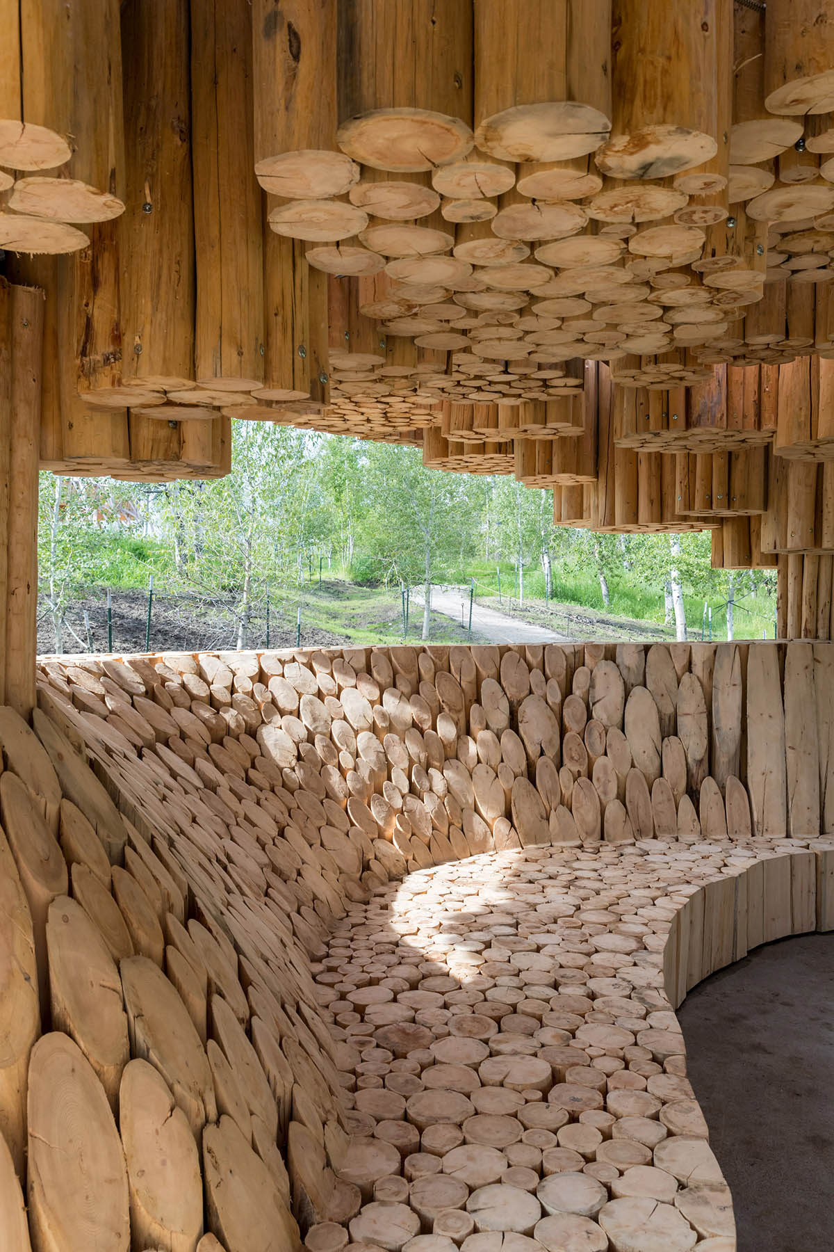 Francis Kéré uses sustainable wooden logs for Tippet Rise Art Center pavilion in Montana