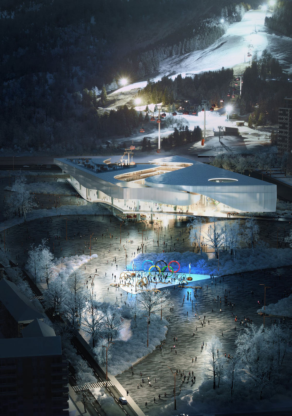 maison h reveals its intertwined design for Beijing 2022 Winter Olympic Museum