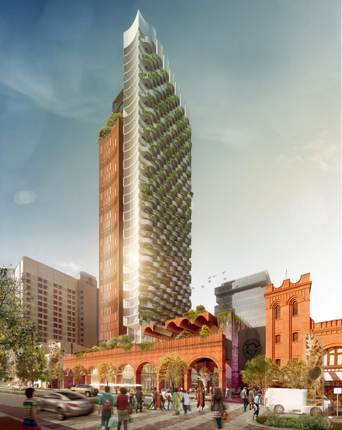 Woods Bagot unveils design for arcaded Adelaide Central Market in Australia