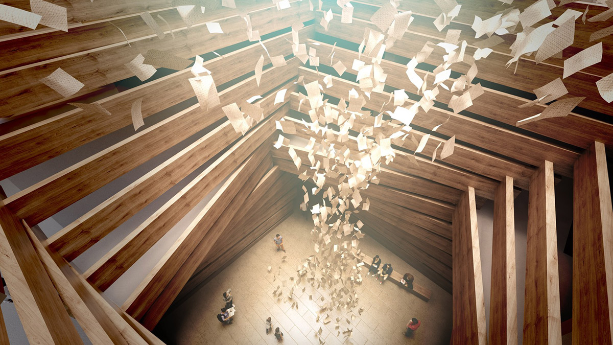 Kengo Kuma proposes stacking wooden volumes for Odunpazari Modern Art Museum in Turkey