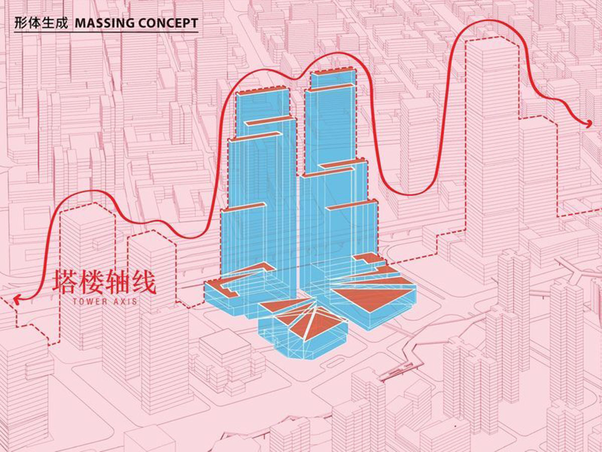 Construction work begins on OMA-designed CMG Qianhai Global Trade Center in Shenzhen, China
