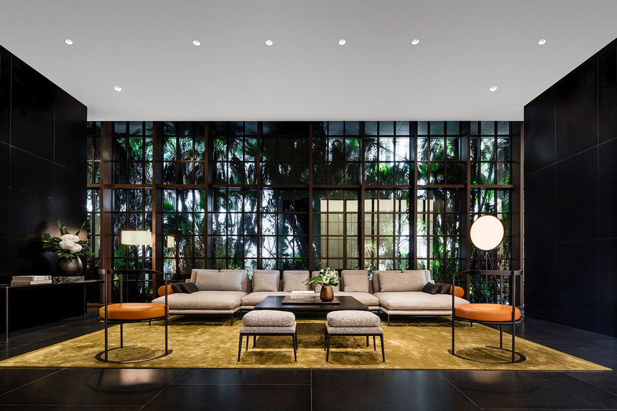 Antonio Citterio Patricia Viel built new condominium that features extruded horizontal terraces