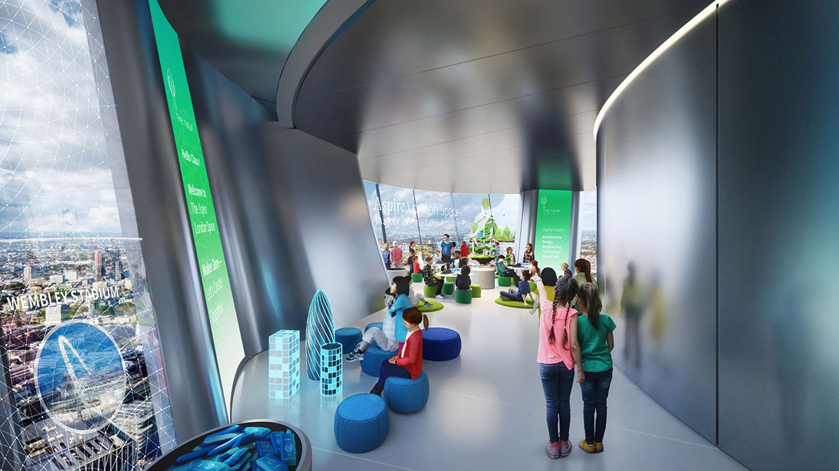 Foster + Partners reveals updated visuals for The Tulip tower in London