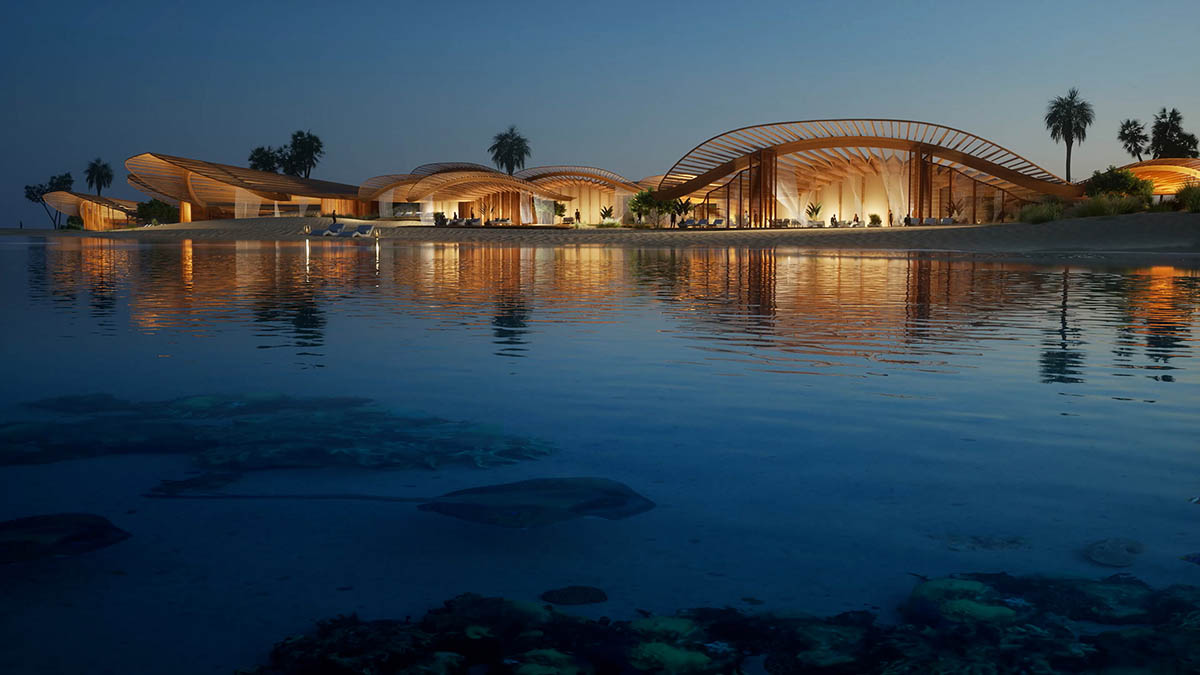 Foster + Partners designs Coral Bloom resort on Saudi Arabia's Shurayrah island
