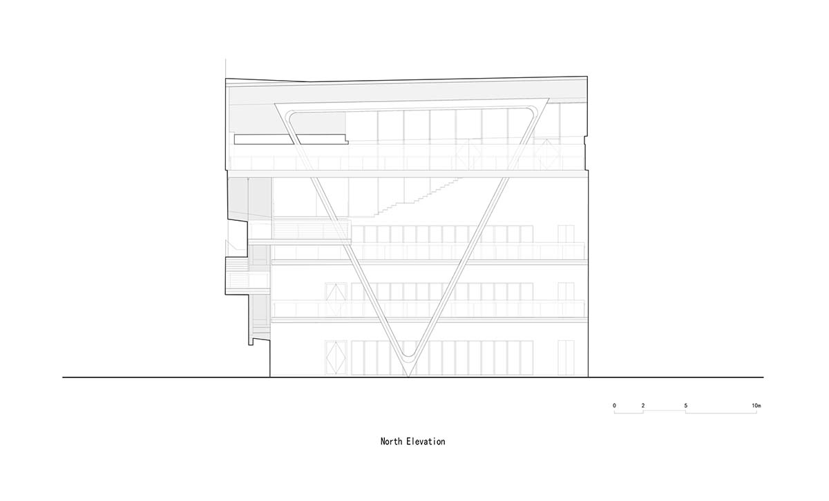 SpActrum completes cultural building with floating terraces and skywalks in Zhejiang, China 