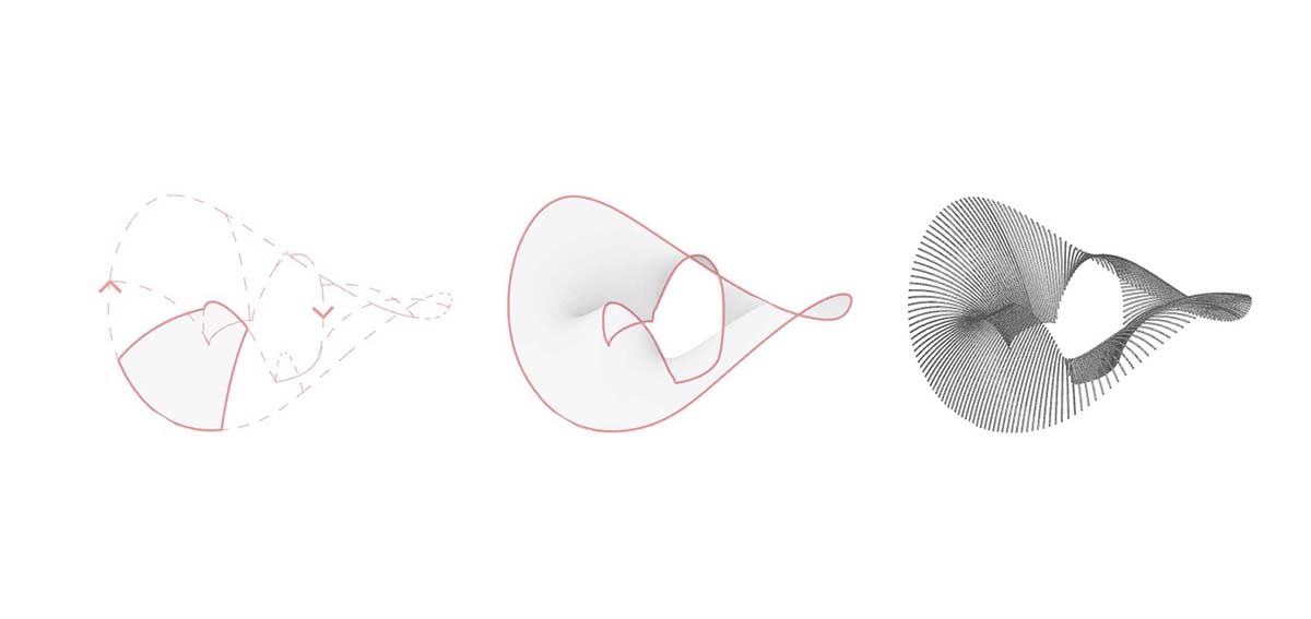 This Urban Park Micro Renovation enriches the use of public space with shell-like bamboo structures