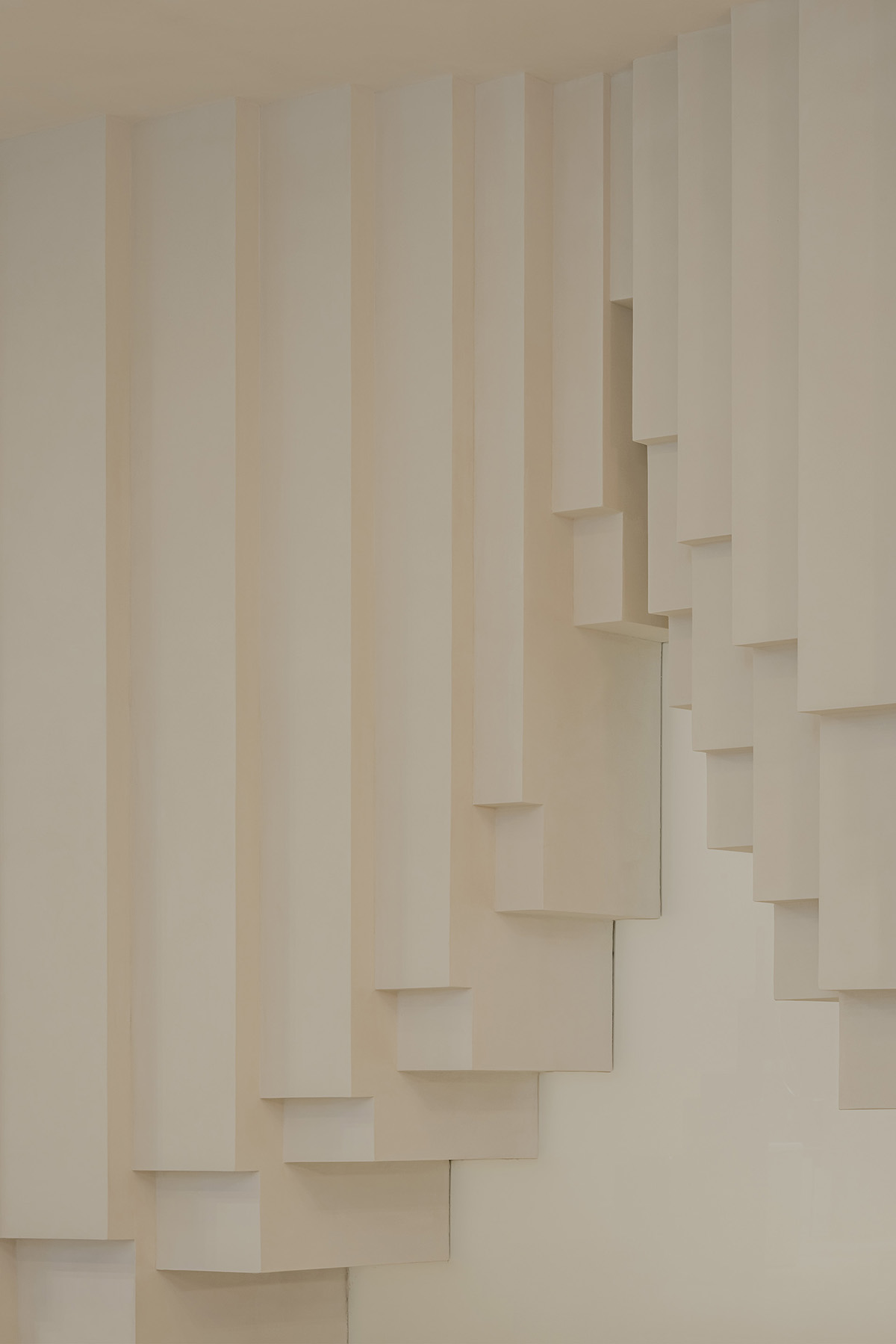 Simple Cuisine Gallery mimics waterfalls, with flowing facades that evoke water movement in China