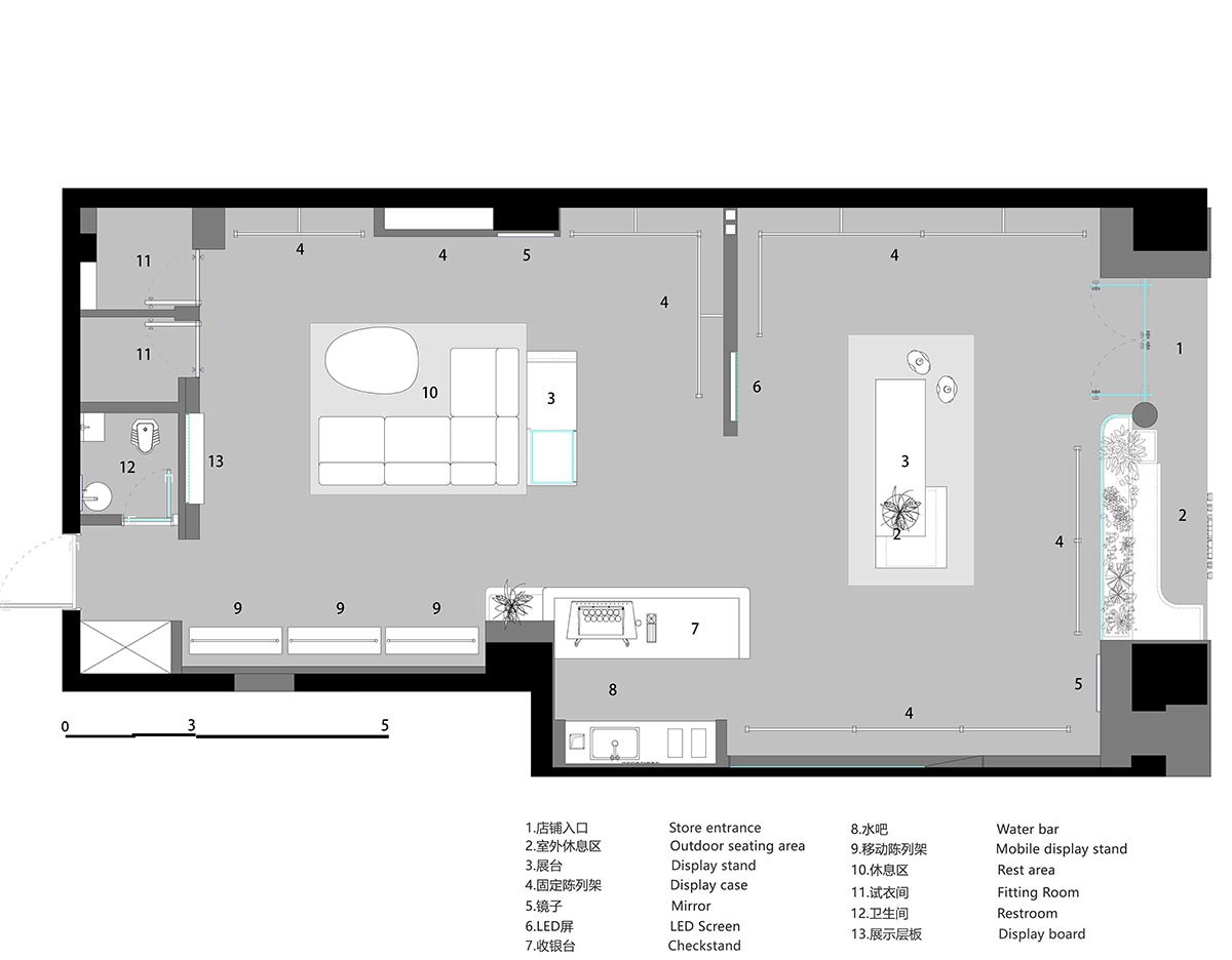 LubanEra·Design completes retail store breaking spatial constraints with dynamic form and symbiosis