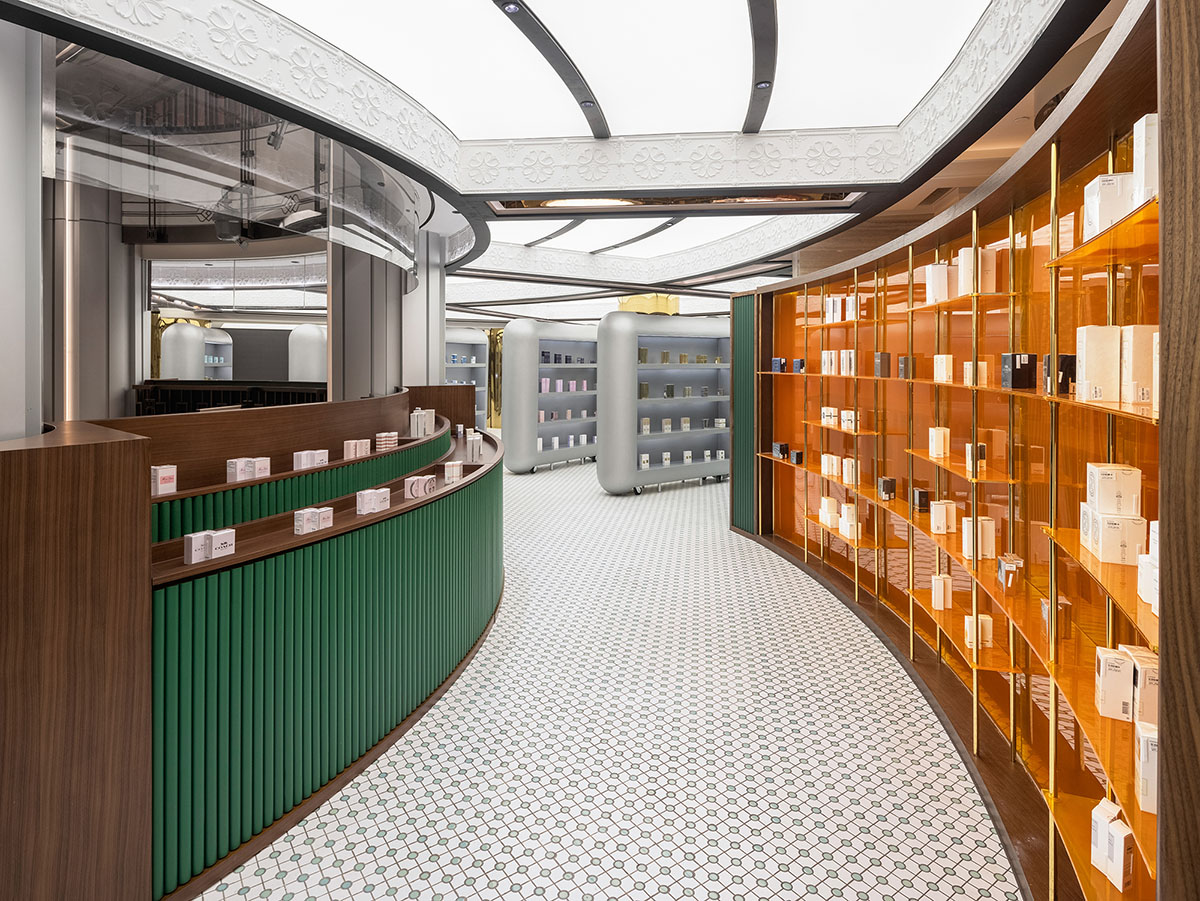 Haydon Shanghai features patterned tiles and mirrored surfaces evoking Shanghai's exotic houses