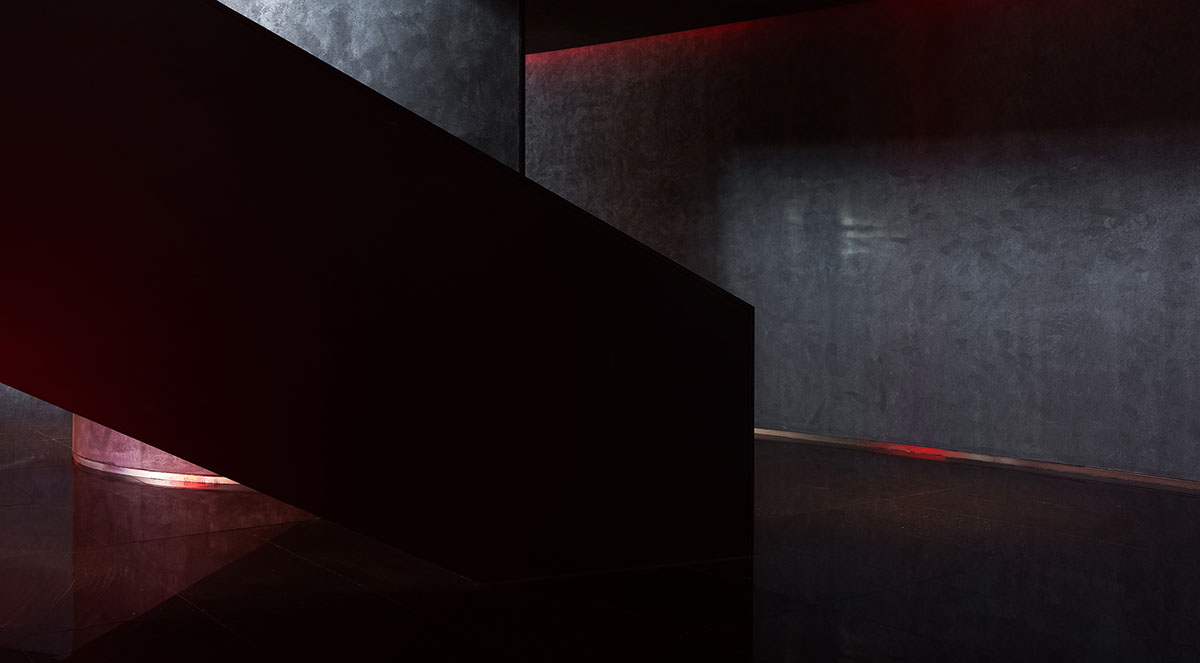 AD ARCHITECTURE designs restaurant in Beijing with black interiors creating a sense of mystery