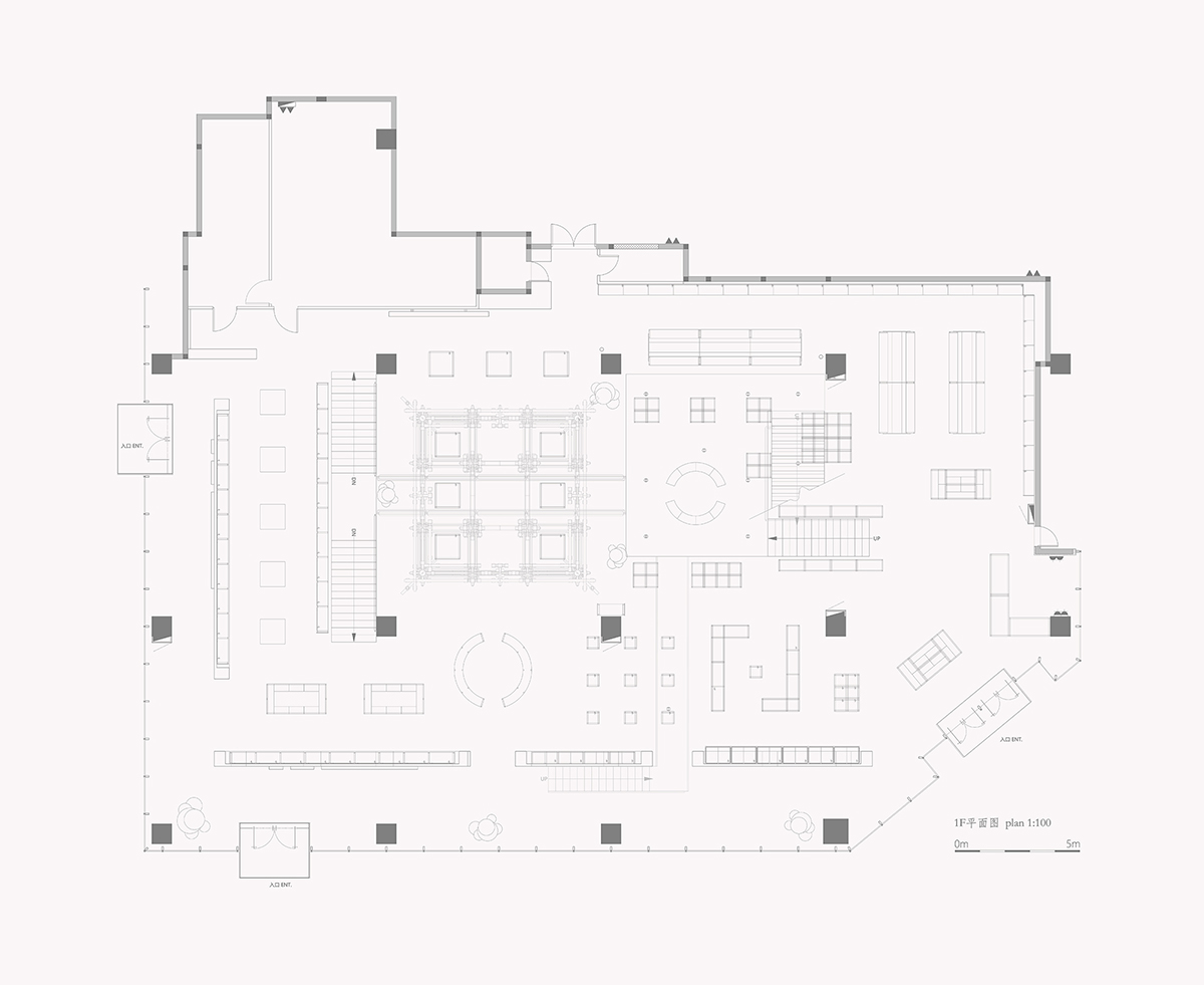 BloomDesign combines stainless steel tubes with timber joints to create retail store in China 