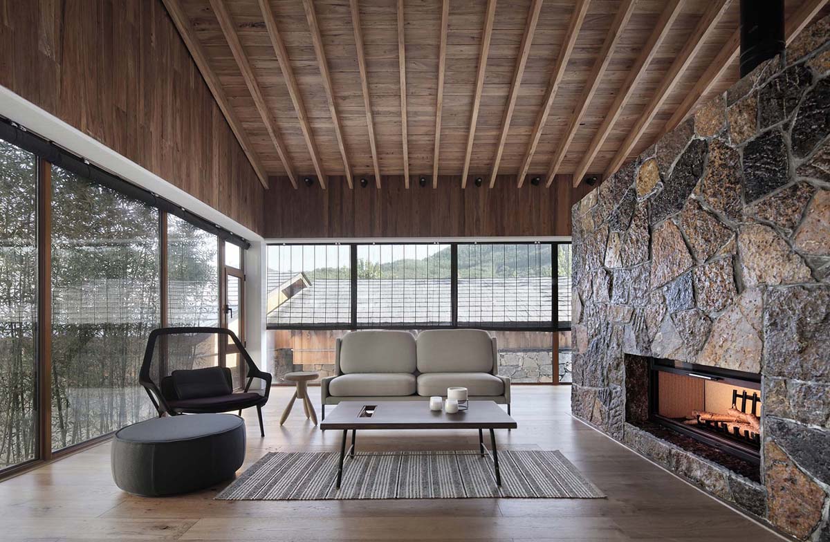 gad · line+ studio renovates old rubble houses and surrounding with light steel structures in China