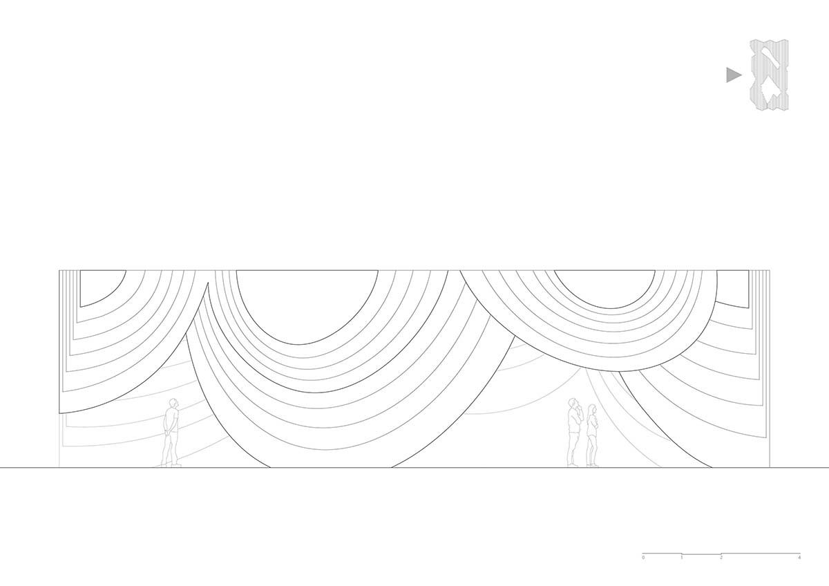 HAS design and research creates public ground interior from disc-like aluminum rods in Bangkok