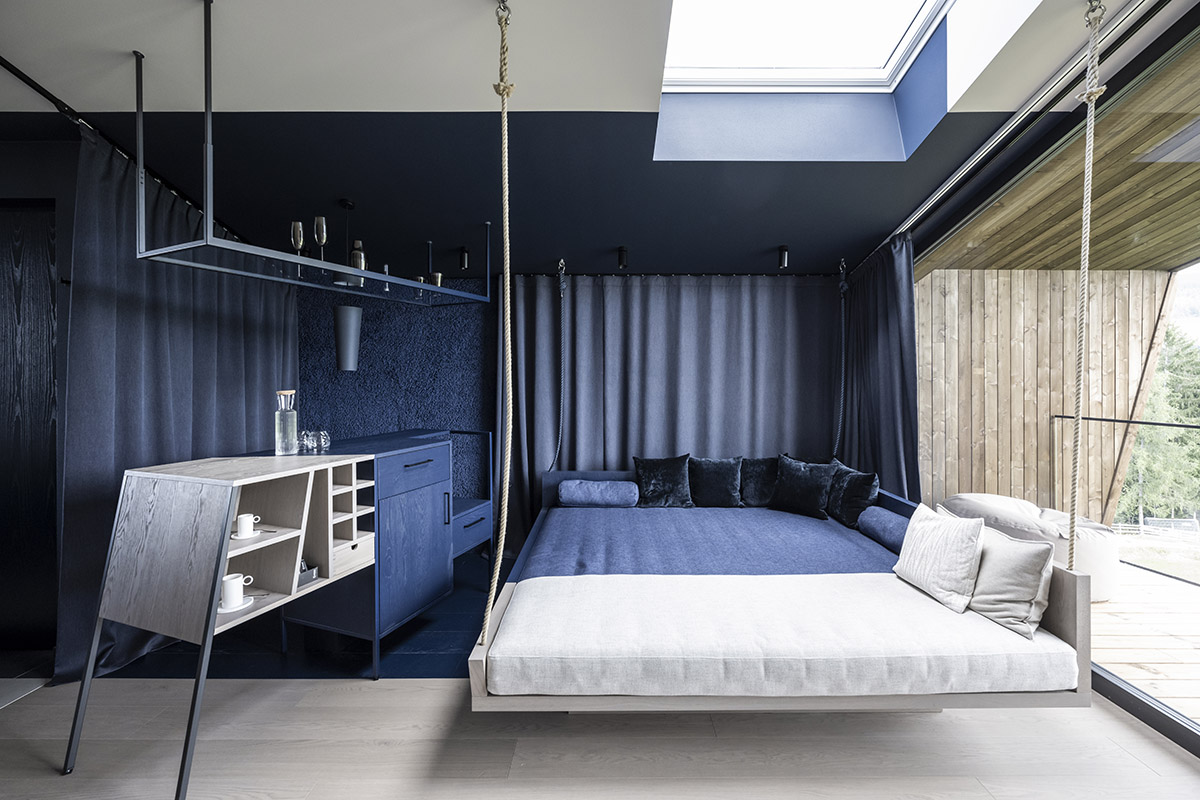 noa* designs boutique hotel and wellness featuring trapezoidal façade in an old farm of Soprabolzano