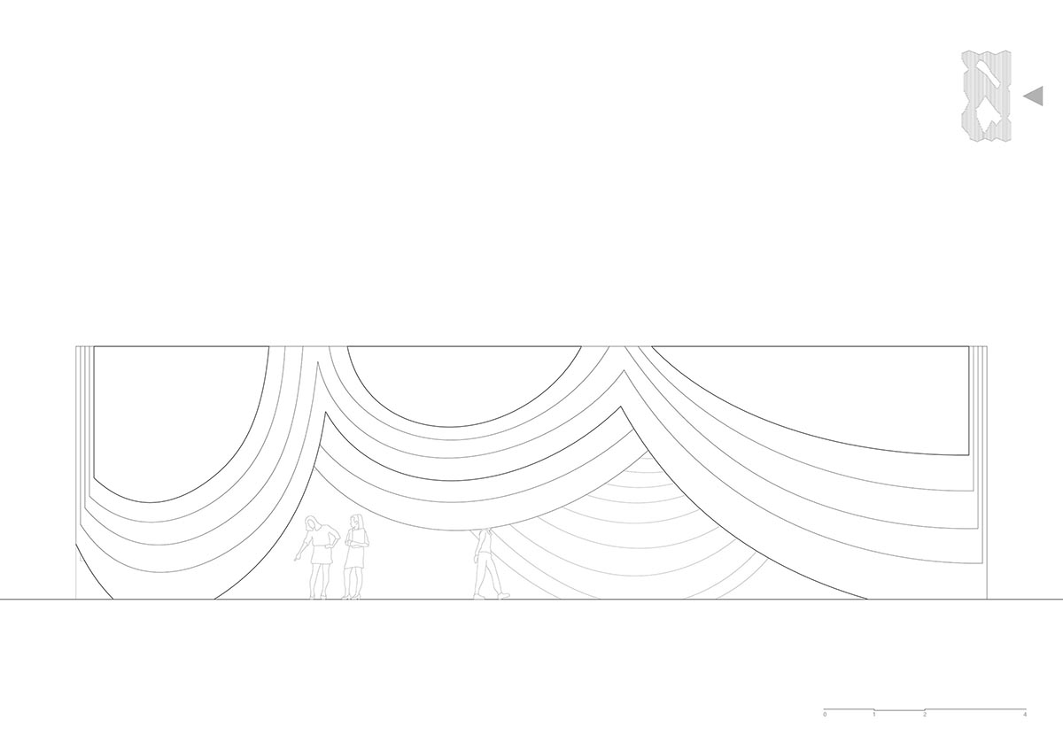 HAS design and research creates public ground interior from disc-like aluminum rods in Bangkok