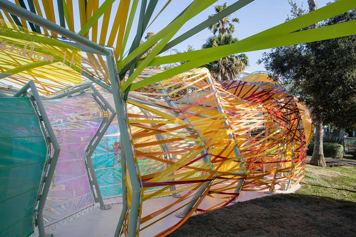 Selgascano's Serpentine Pavilion rebuilt in Los Angeles celebrating Second Home's new location